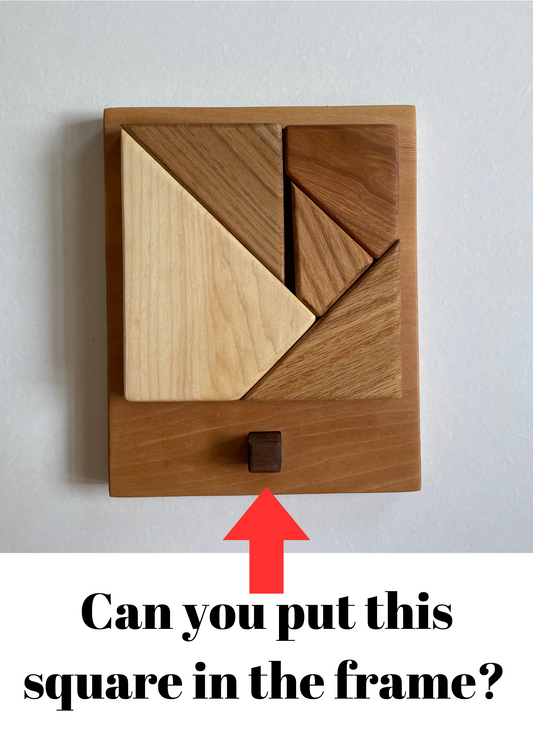 Handcrafted Square Plus Block Puzzle | Wood Strategy Board Game | Brain challenge | Wood gift | Brain Teaser