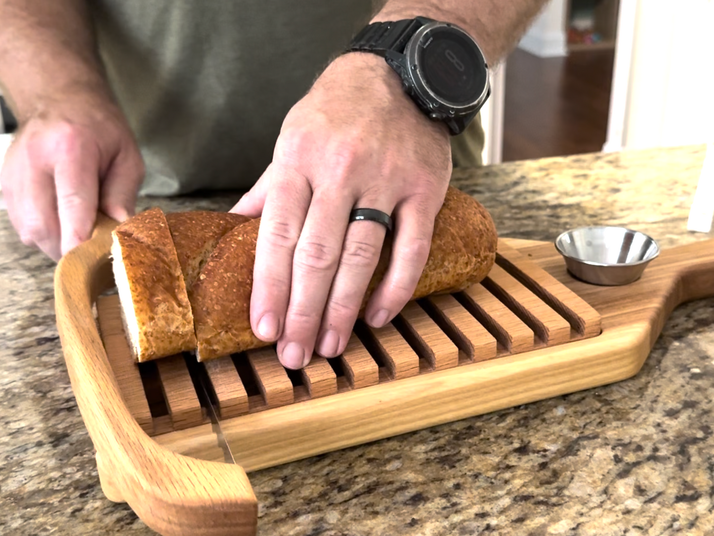 Bread Crumb Catching Cutting Board | Handmade Hardwood Bread Crumb Catcher | Bakery  | Kitchen must-have | New Year Gift