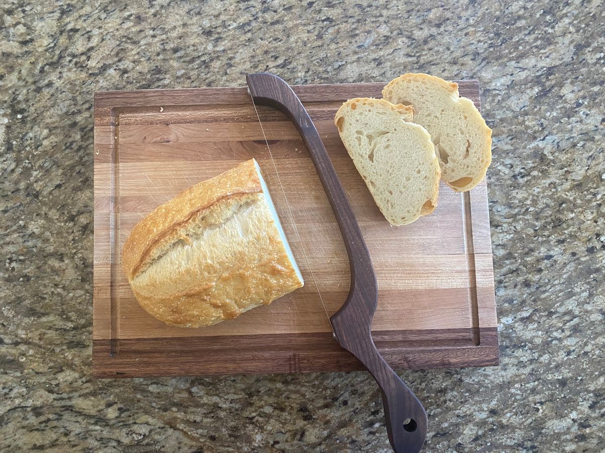 Wood Bread Bow Knife | Sourdough cutter | Bagel cutter | Gift for her | Kitchen tool | Bread cutter | Baguette cutter