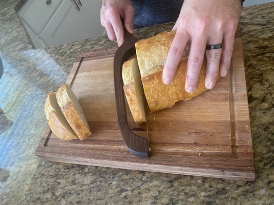 Wood Bread Bow Knife | Sourdough cutter | Bagel cutter | Gift for her | Kitchen tool | Bread cutter | Baguette cutter