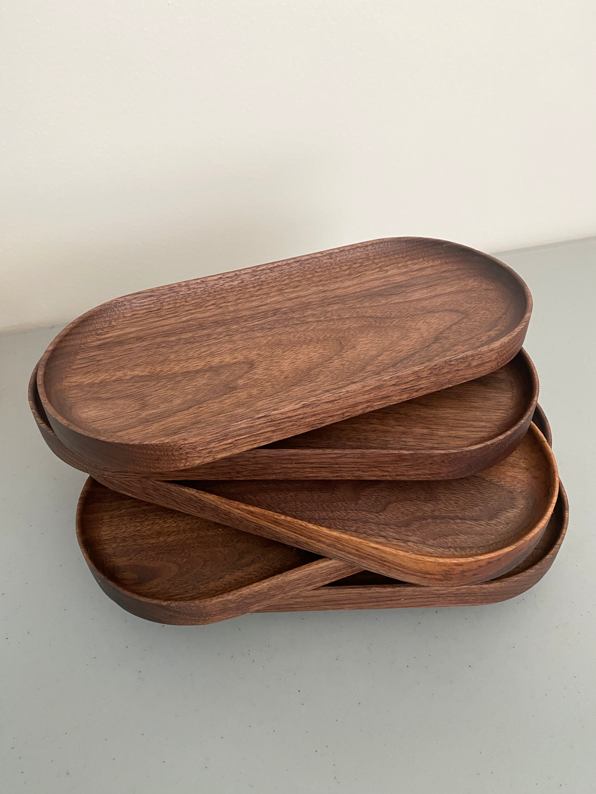 Hardwood Oval Tray | Wooden decorative Valet Tray | Jewelry tray | Vanity tray | Entryway | Countertop |  Oval Catchall tray