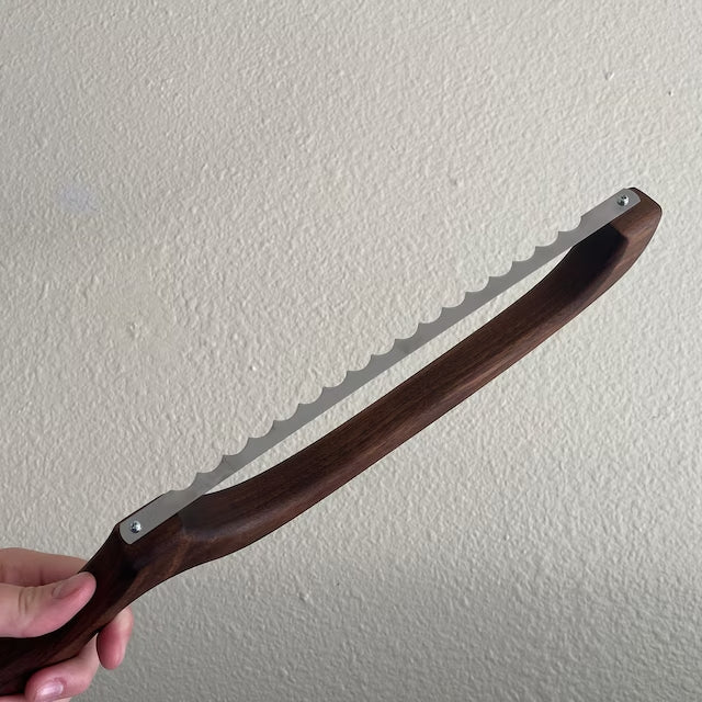 Set of 100 Bread Bow Knife Blades | Stainless Steel Replacement Blade | Bread Blade with Screws for Cake Homemade Bread Cutting Wooden Bread Knife | 10.8 Inches
