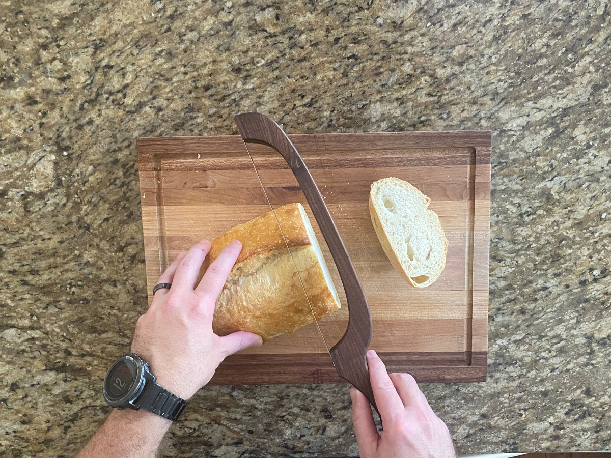 Wood Bread Bow Knife | Sourdough cutter | Bagel cutter | Gift for her | Kitchen tool | Bread cutter | Baguette cutter