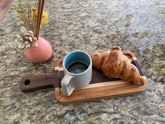 Breakfast tray | Wood tray | Natural Wood tray | Food serving tray | Sushi tray | Home Decor | Kitchen Art | Gift for her | Gift for mum