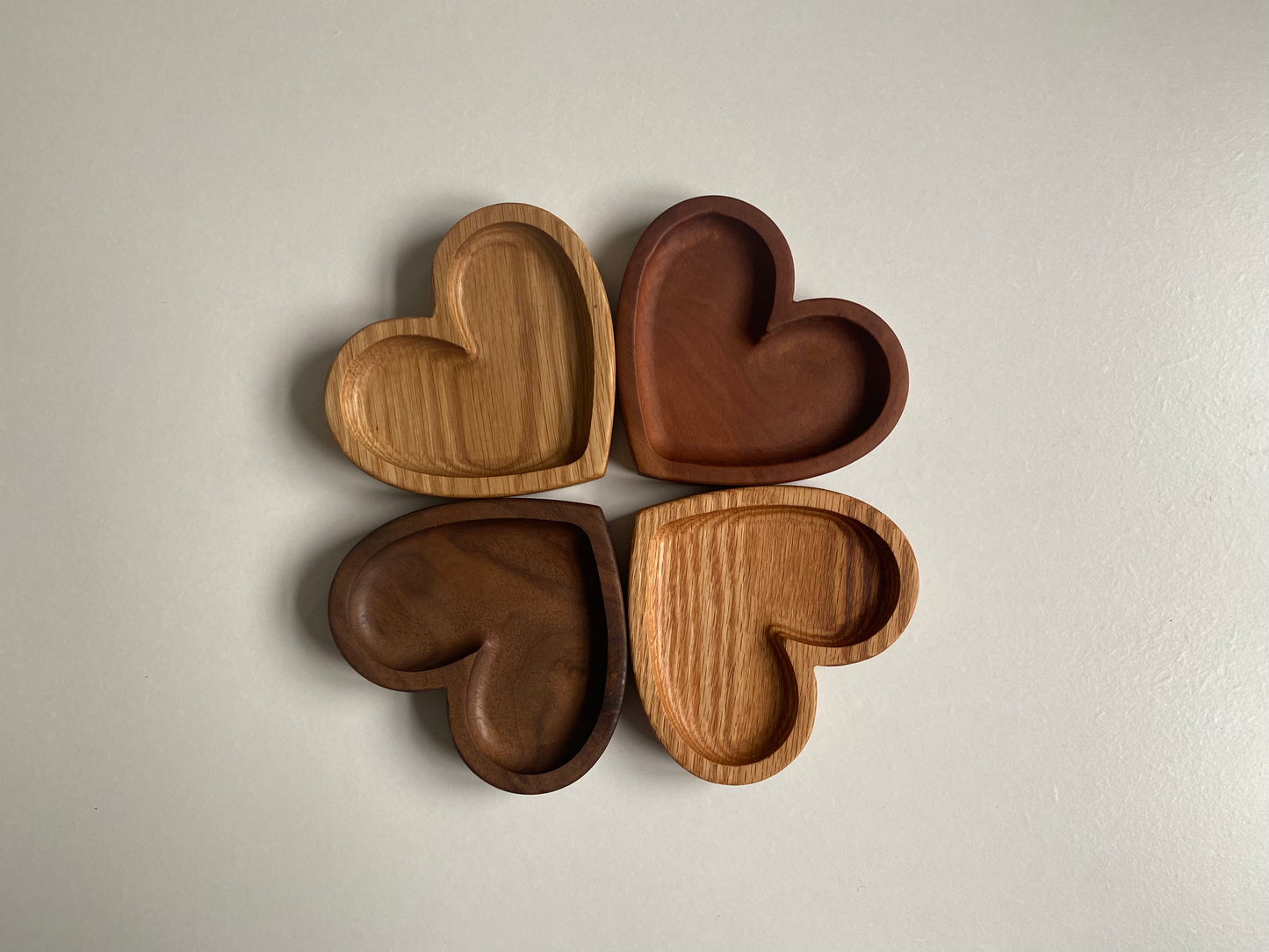 Handmade Hardwood Heart shaped tray | Modern Valet Catch All Decor | Jewelry organization | Entryway tray | Home decor | Gift | Wood project