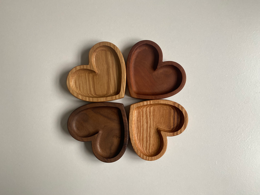 Handmade Hardwood Heart shaped tray | Modern Valet Catch All Decor | Jewelry organization | Entryway tray | Home decor | Gift | Wood project